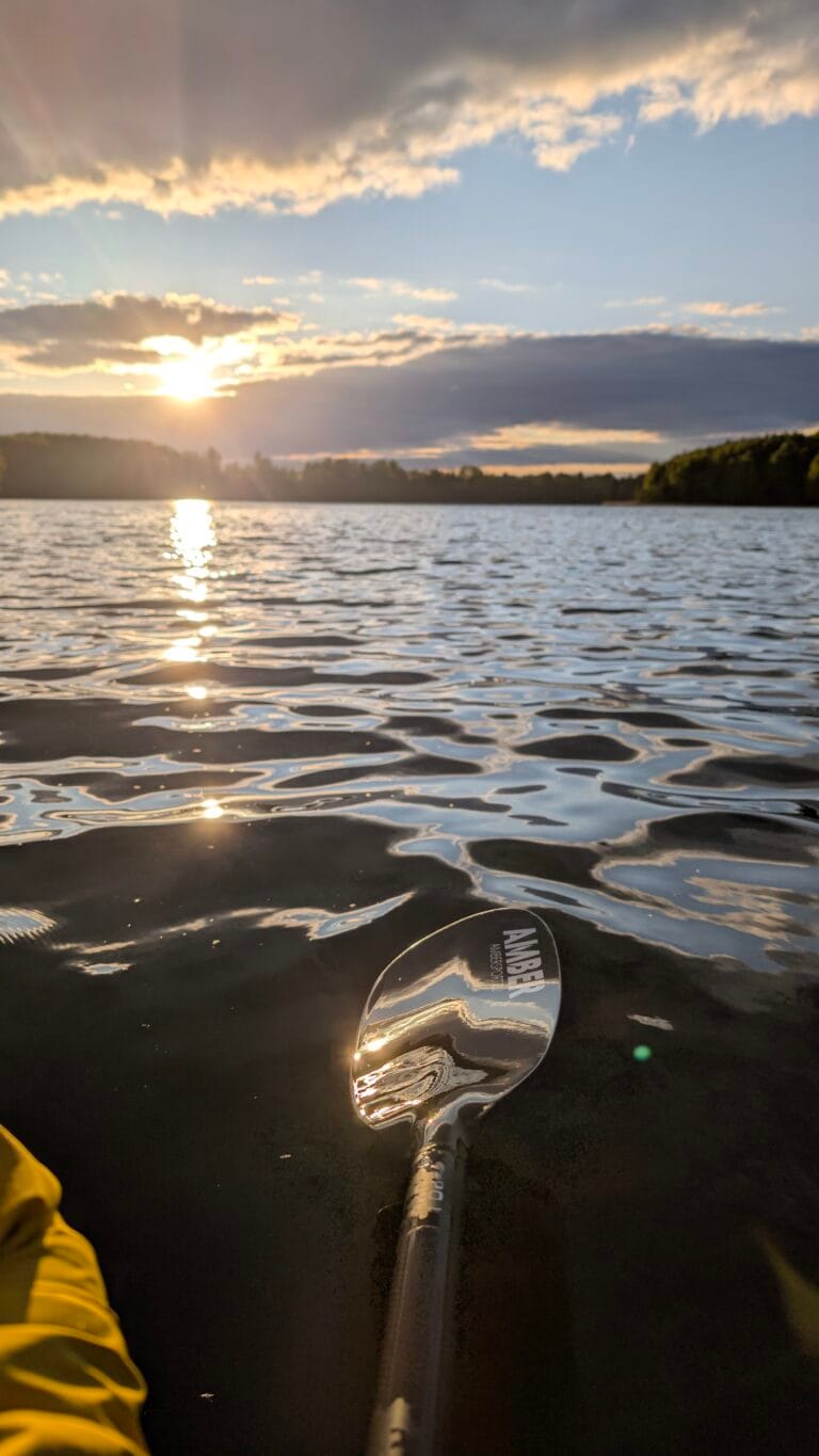 Saulėlydis iš baidarės