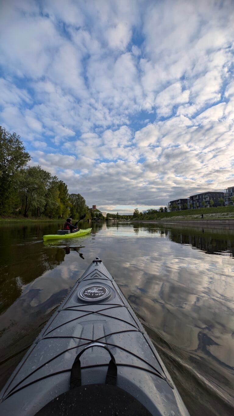 Skirgiškės, vienvietės baidarės, Neris